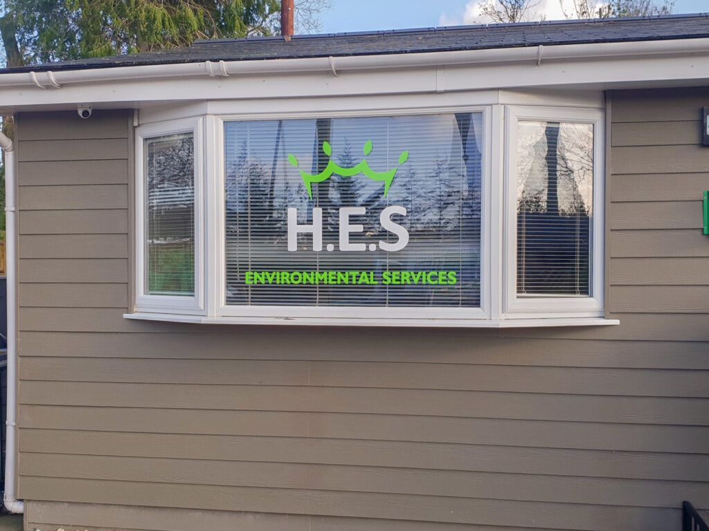 Cut window graphics at HES Southern